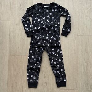 Janie and Jack Black and White Kids Pajama Set